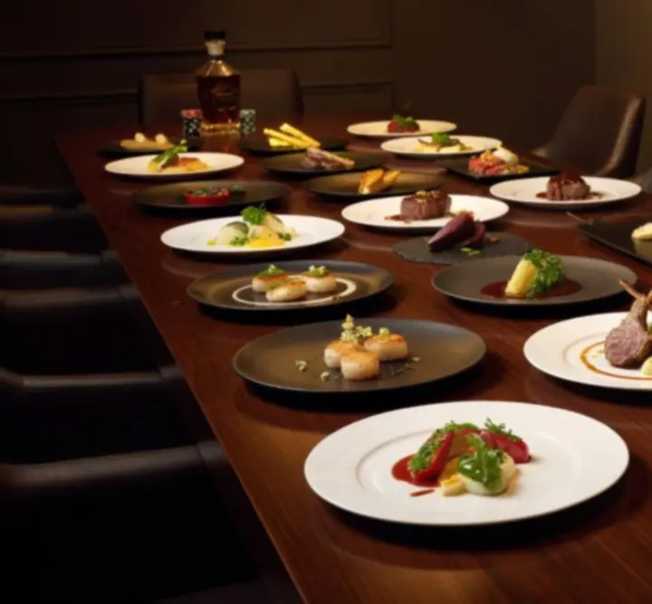 Designově servírovaný pokrm v restauraci HERNI VECERY CZ