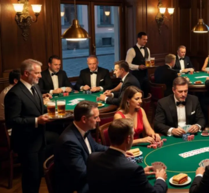 Tematický pokerový večer v luxusním lounge prostředí